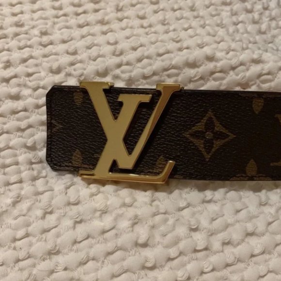 REAL! New Brown Monogram Intiales 100cm Belt - Picture 1 of 4